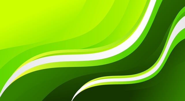 Abstract wave green striped background vector