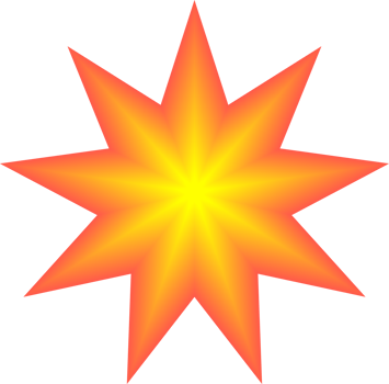 Star shape button festival badge label sticker price sale promotion advertising illustration png