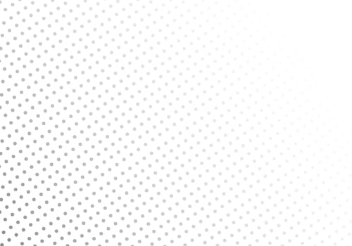 A Black and white gradient polka dot background pattern arranged at a diagonal angle on a white background vector