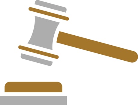 Auction Icon Style vector
