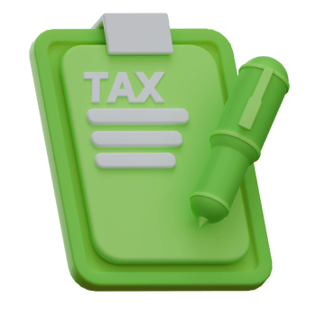 3D Tax form illustration png