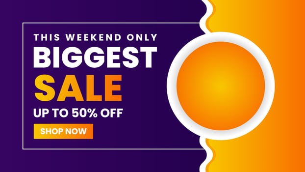 Biggest Sale Discount Background Design vector
