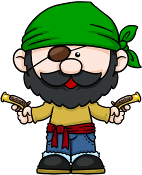 cartoon pirate kids colorful clipart png