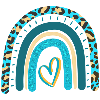 Rainbow Hand Drawn Boho png