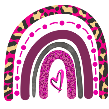 Rainbow Hand Drawn Boho png