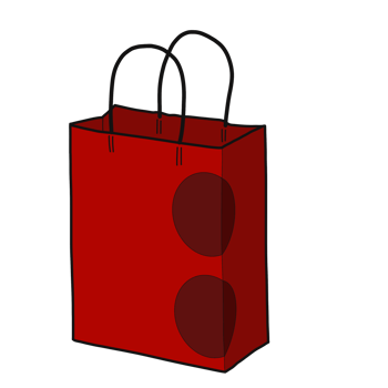 Paper Shopping Bag from Shop and department store png