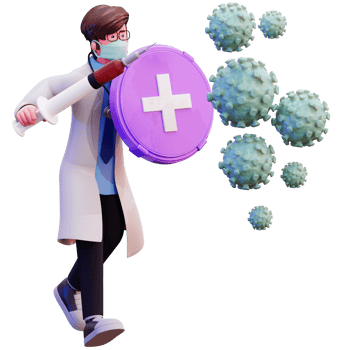 3D Character Male Doctor Illustration png