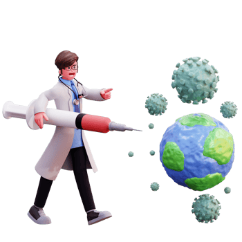 3D Character Male Doctor Illustration png