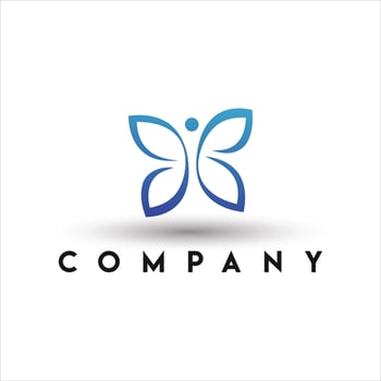 Butterfly Logo. Spa Beauty Logo vector