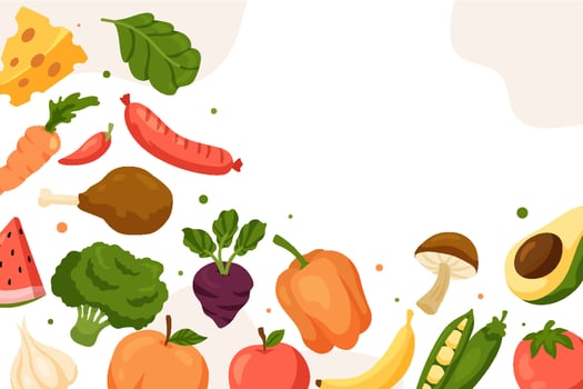 World Food Day Background Template vector