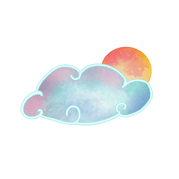 Cloud illustration watercolor png