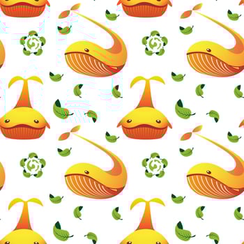 Earth day, planet day. Pattern with sea whales.  Ecological lifestyle and sustainable developments. Ecology lifestyle poster. vector