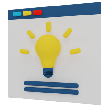 Marketing Idea 3D Illustration png
