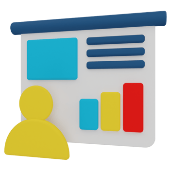 Marketing Presentation 3D Illustration png