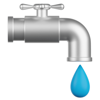 Water Tap 3D Illustration png
