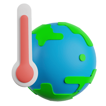 Global Warming 3D Illustration png