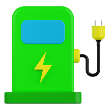 Energy Station 3D Illustration png
