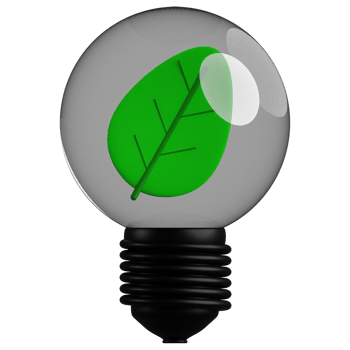 Green Electricity 3D Illustration png