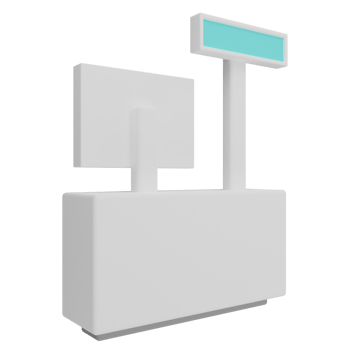 Cashier Machine 3D Illustration png