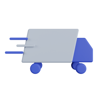 Truck Shipping 3D Illustration png