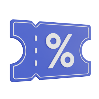 Coupon 3D Illustration png