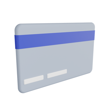 Credit Card 3D Illustration png