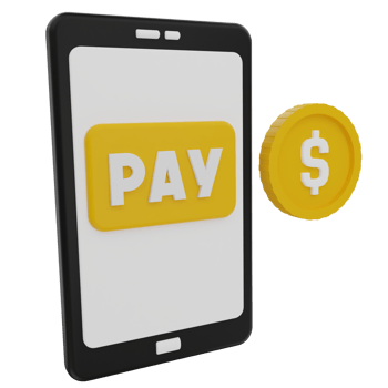Online Payment 3D Illustration png