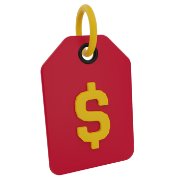 Price Tag 3D Illustration png