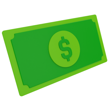 Pay Cash 3D Illustration png