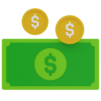 Cash 3D Illustration png