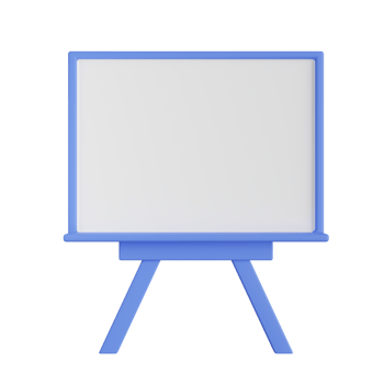 Whiteboard 3D Illustration png