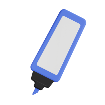Highlighter 3D Illustration png