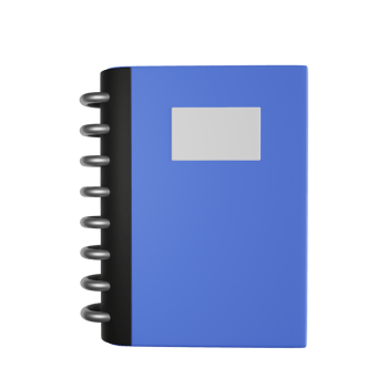 Notebook 3D Illustration png