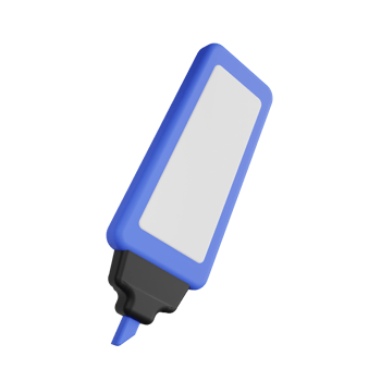 Highlighter 3D Illustration png