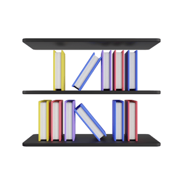 Library 3D Illustration png