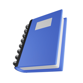 Notebook 3D Illustration png