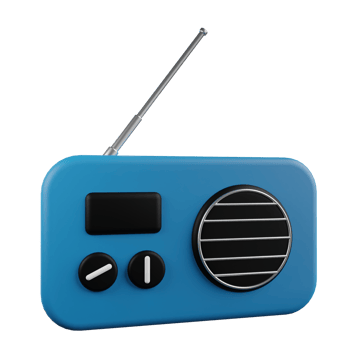 Radio 3D Illustration png