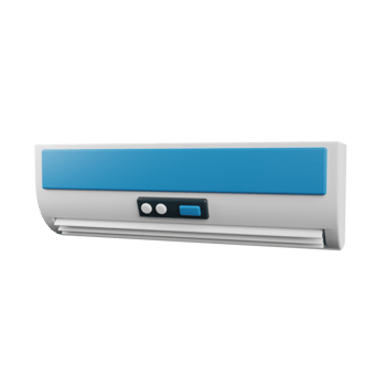 Air Conditioner 3D Illustration png