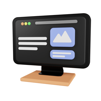 Internet Browser 3D Illustration png