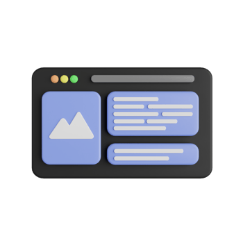 Website 3D Illustration png