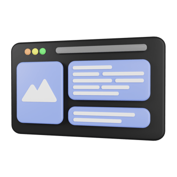 Website 3D Illustration png