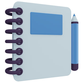 Sketchbook 3D Illustration png