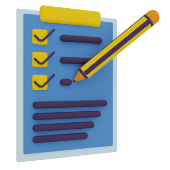 Checklist 3D Illustration png