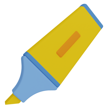 Highlighter 3D Illustration png