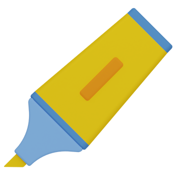 Highlighter 3D Illustration png