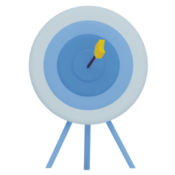 Dart Board 3D Illustration png