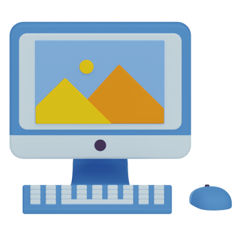 Computer 3D Illustration png