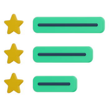 Review 3D Illustration png