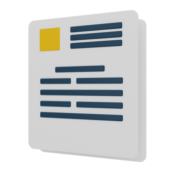 Documents 3D Illustration png