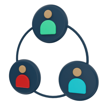 Cooperation 3D Illustration png
